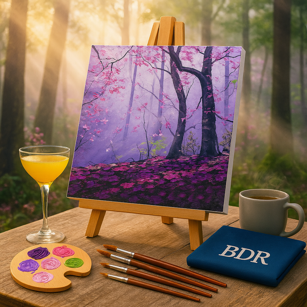 Lilac Morning Canvas Painting Workshop, Bandra 20 Dec