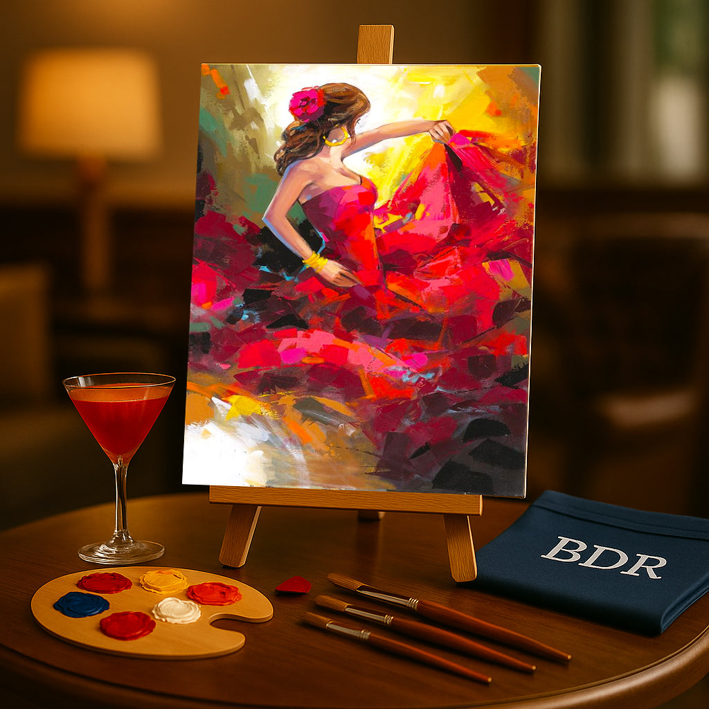 Flamenco Dancer Canvas Painting Workshop, Bandra 23 Nov