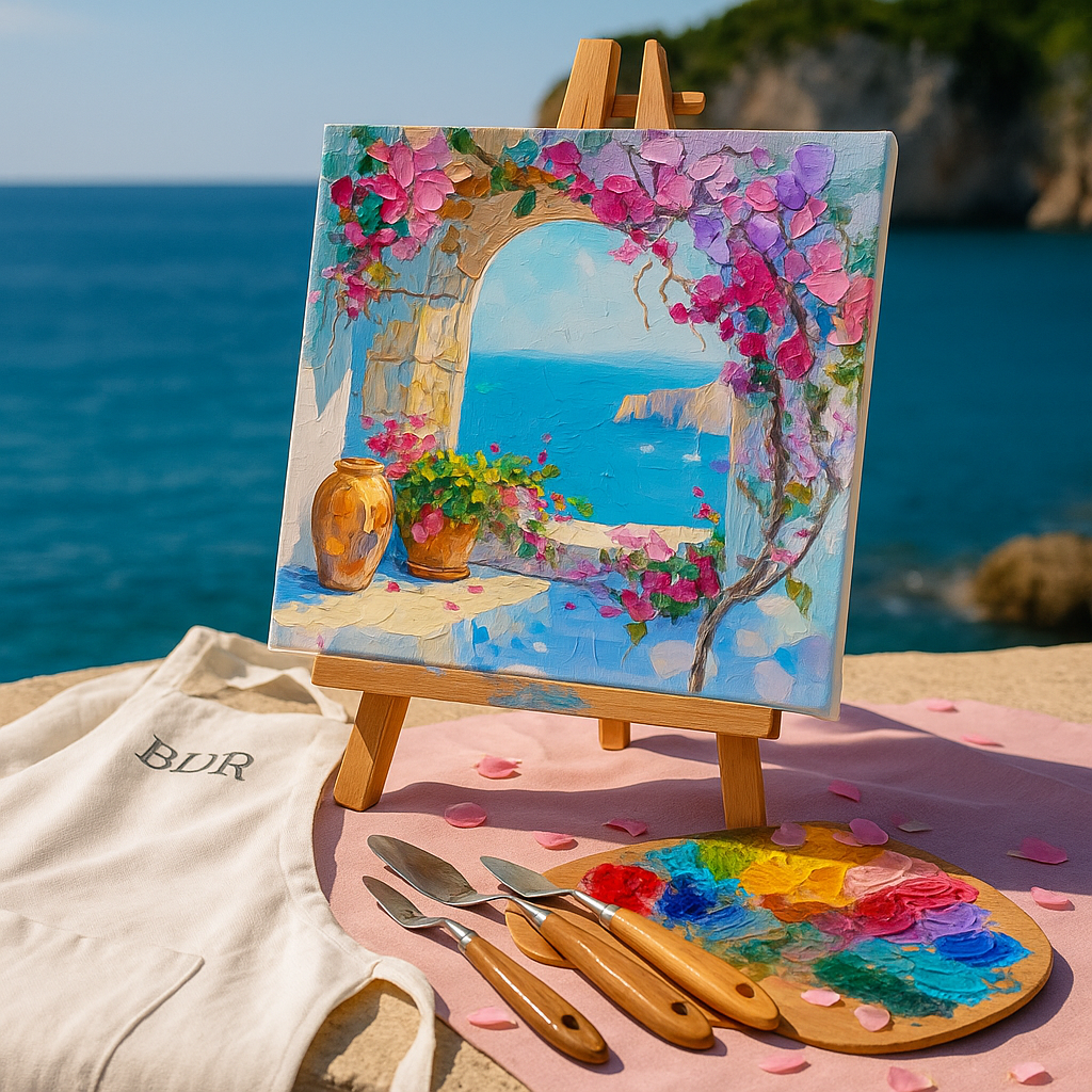 Mediterranean Vibes Knife Painting Workshop, Bandra 25 Apr