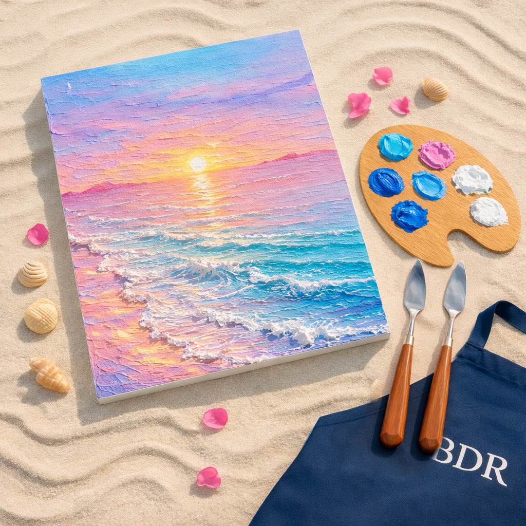 Pastel Ocean Texture Knife Painting Workshop, BKC 26 Apr