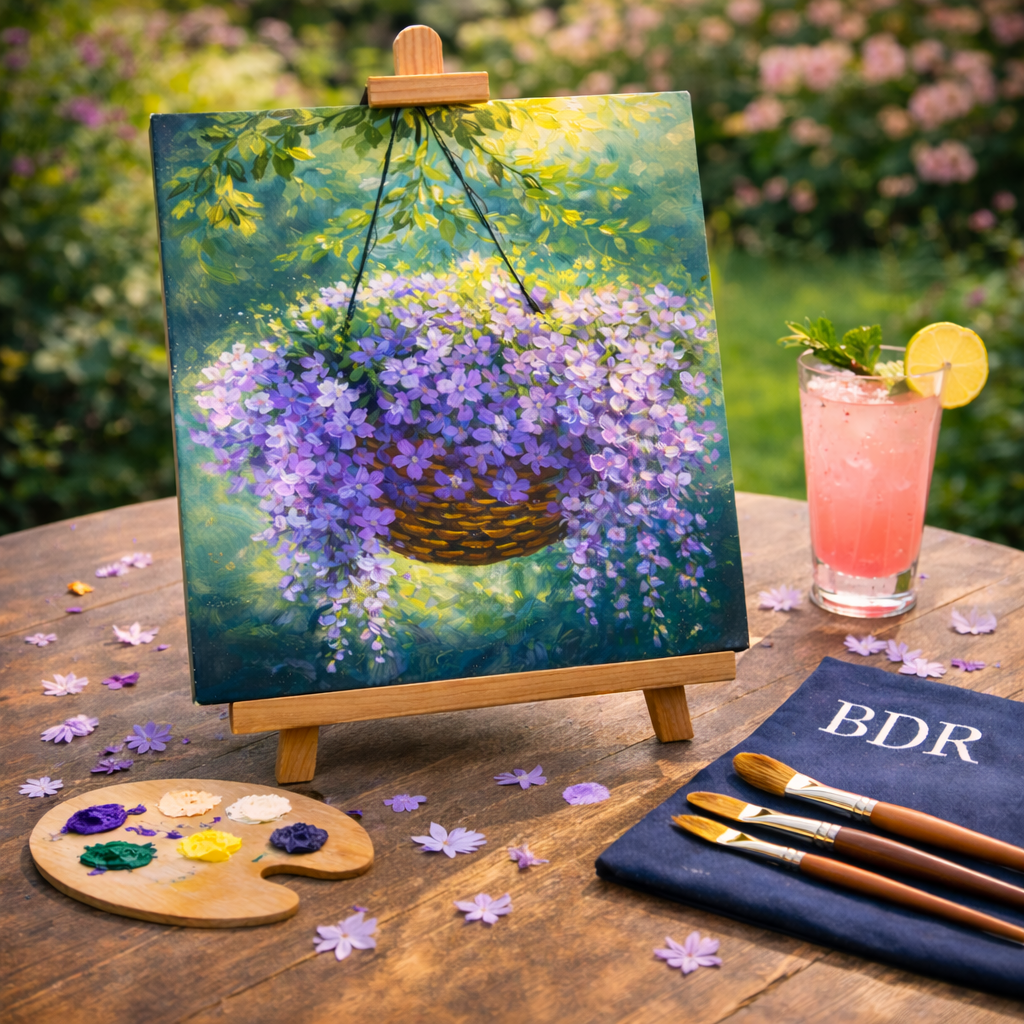 Blooming Serenity Canvas Painting Workshop, Kamala Mills 31 Jan