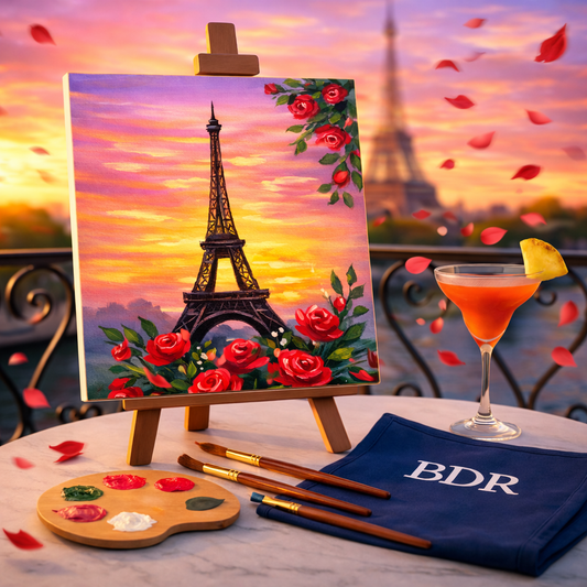 Parisian Sunset Canvas Painting Workshop, Chembur 11 Apr
