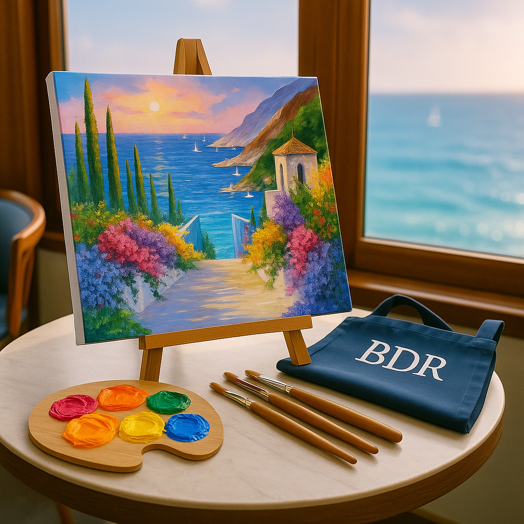 Azure Waters Canvas Painting Workshop, Powai 11 Oct
