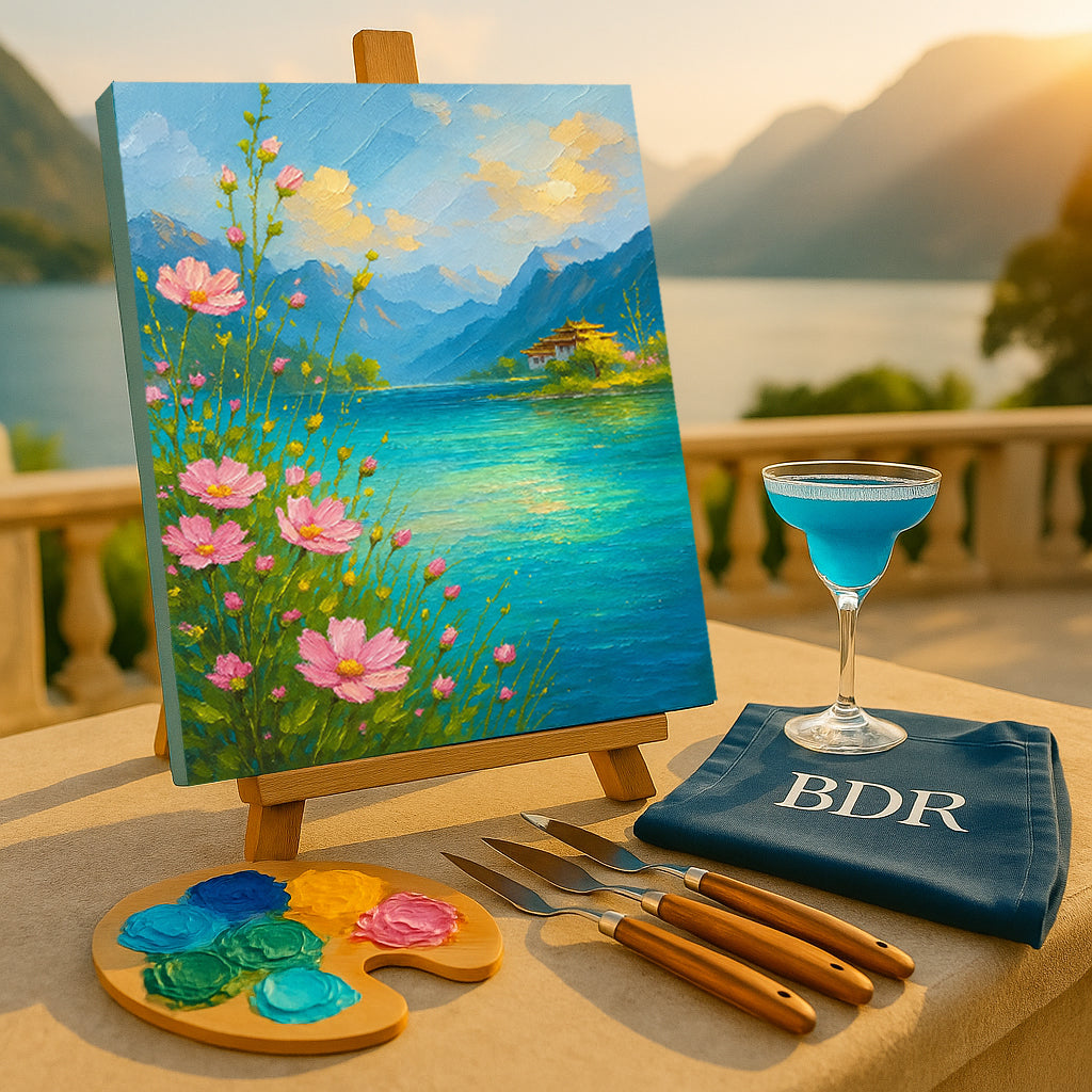 Peaceful Lake Knife Painting Workshop, Fort 12 Oct
