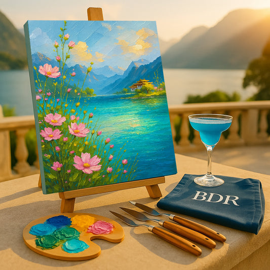 Peaceful Lake Knife Painting Workshop, Fort 12 Oct
