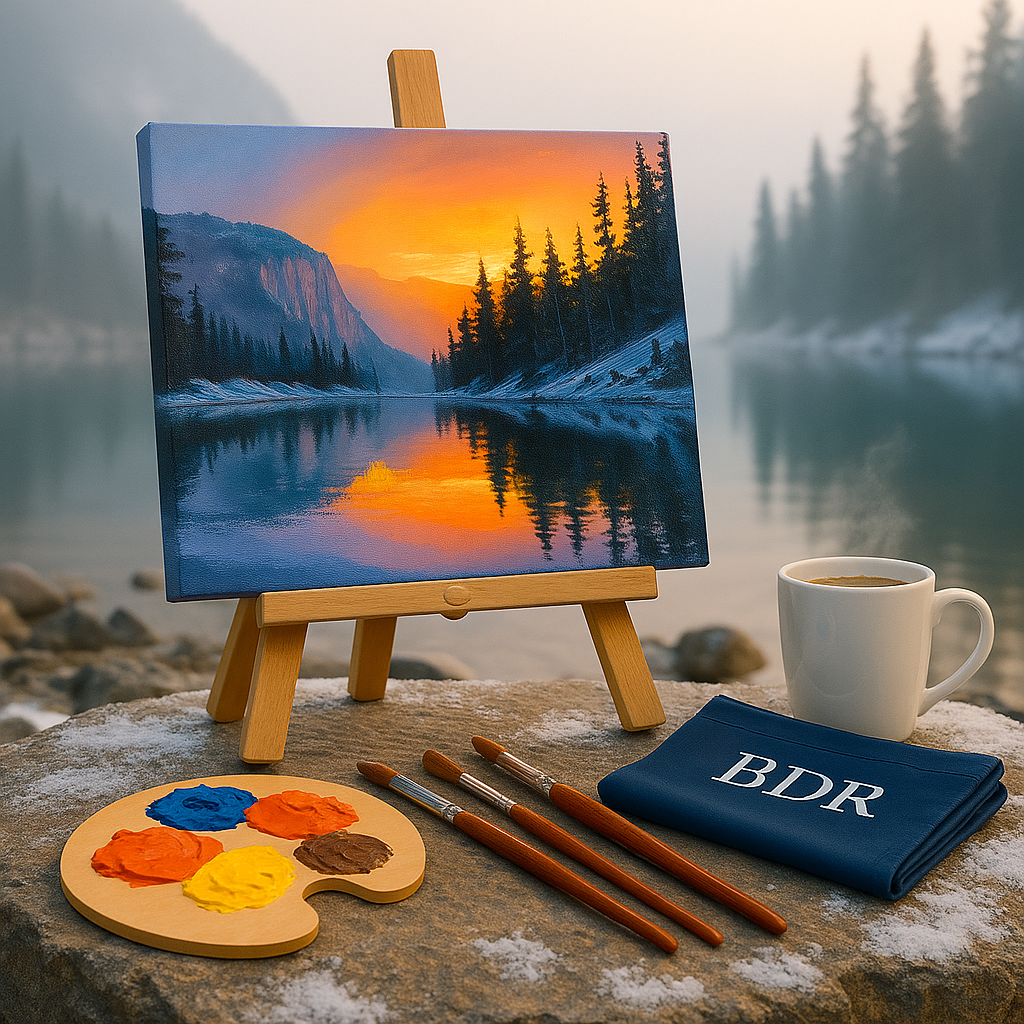 Winter's Embrace Canvas Painting Workshop, Powai 14 Dec