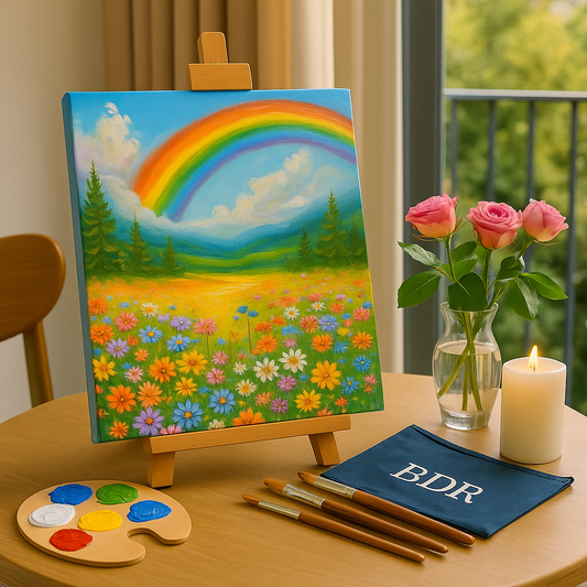 Rainbow Dreams Canvas Painting Workshop, Kamala Mills 16 Aug