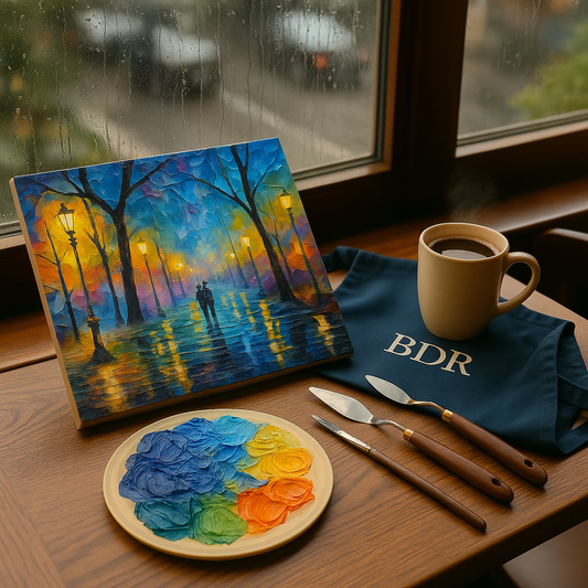 Monsoon Walk Knife Painting Workshop, Chembur 17 Aug