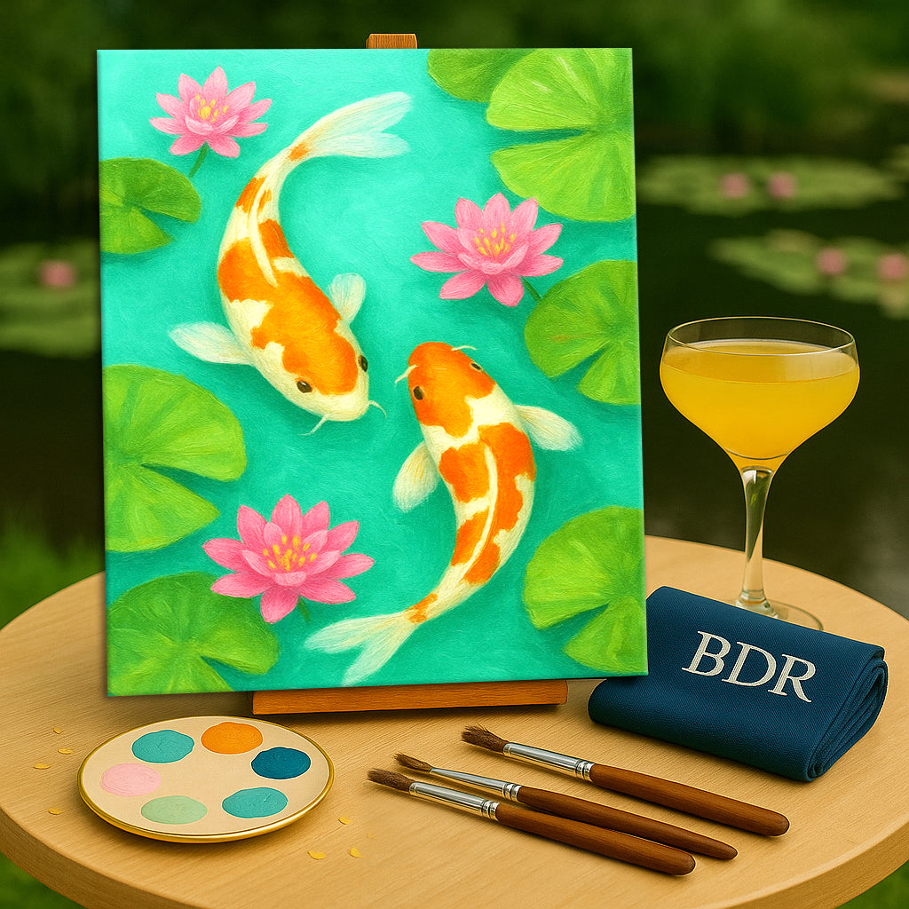 Koi Fish Canvas Painting Workshop, Powai 18 Jan