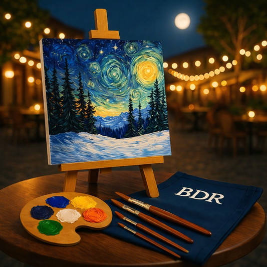 Starry Night Canvas Painting Workshop, Powai 1 Feb