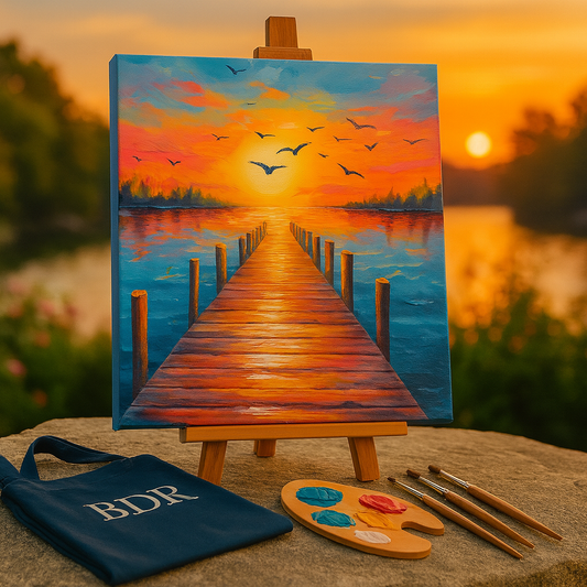 Shimmering Path Canvas Painting Workshop, Andheri 20 Sep