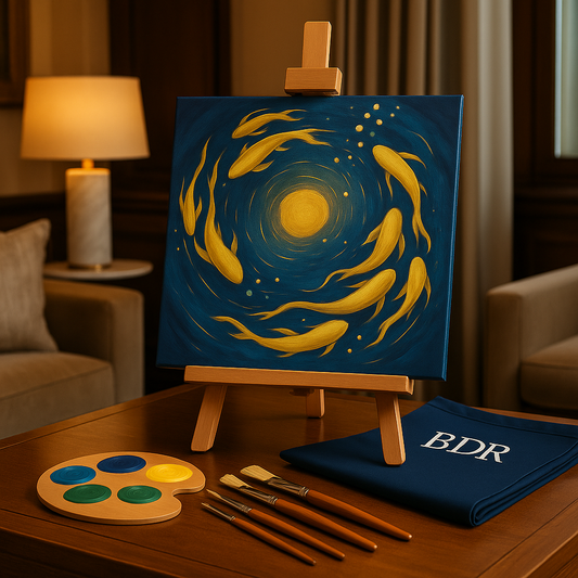 Whispers of Gold Canvas Painting Workshop, Thane 20 Sep