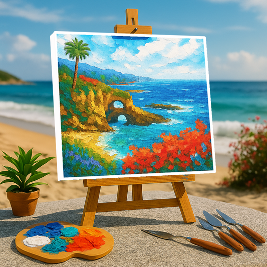Seaside Escape Knife Painting Workshop, Powai 21 Sep