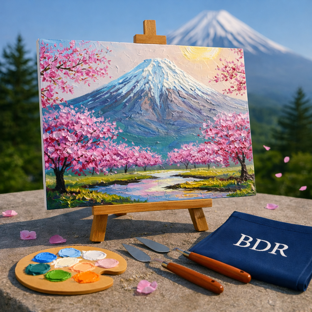 Sakura Serenity Knife Painting Workshop, Andheri 22 Mar