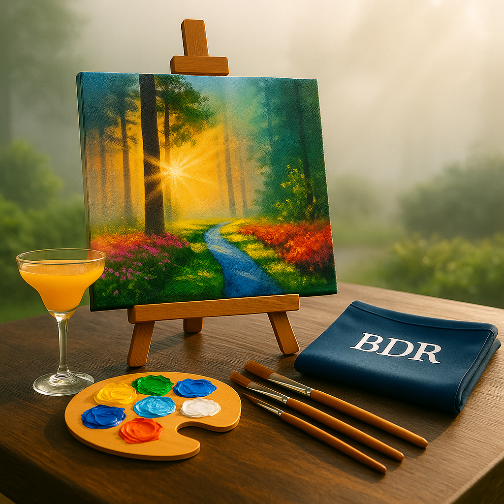 Morning Glimmers Canvas Painting Workshop, BKC 22 Nov