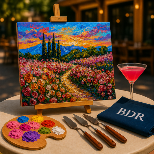 The Rose Garden Knife Painting Workshop, Andheri 23 May