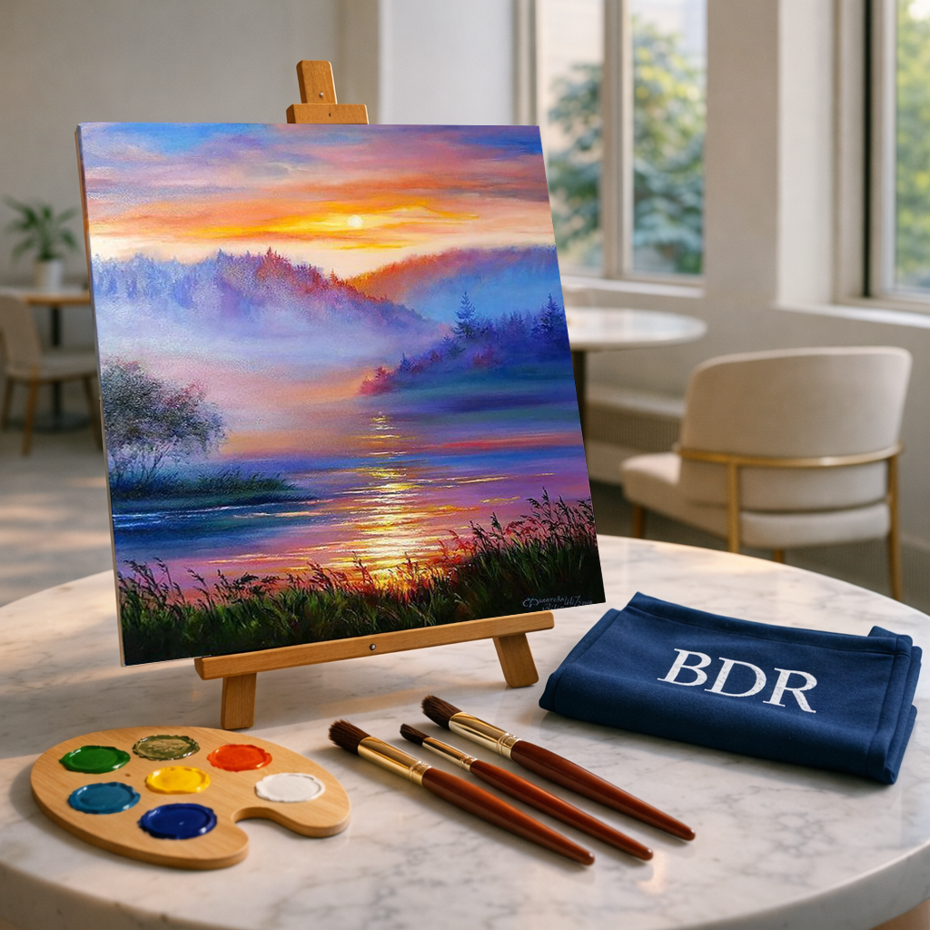 Hazy Sunset Canvas Painting Workshop, Colaba 24 Jan