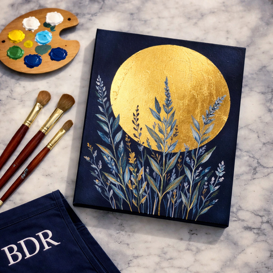 Midnight Gold Canvas Painting Workshop, Chembur 25 Apr