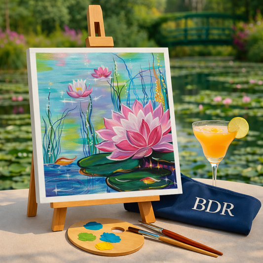 Waterlilies Canvas Painting Workshop, Fort 25 Jan