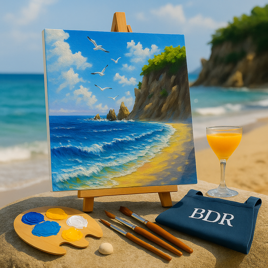 Secret Beach Canvas Painting Workshop, BKC 25 Oct