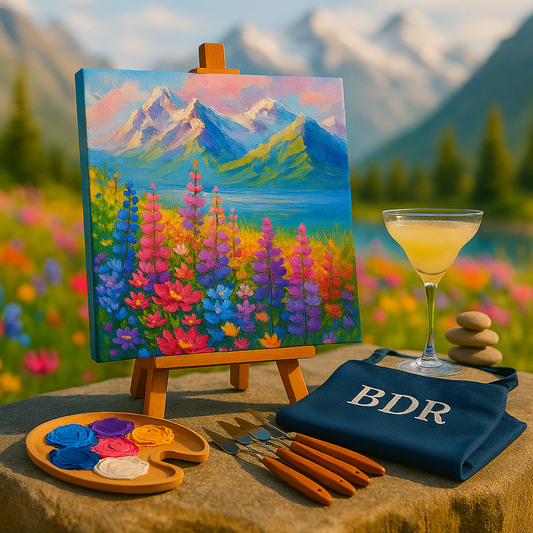 Alpine Garden Knife Painting Workshop, Fort 27 Sep