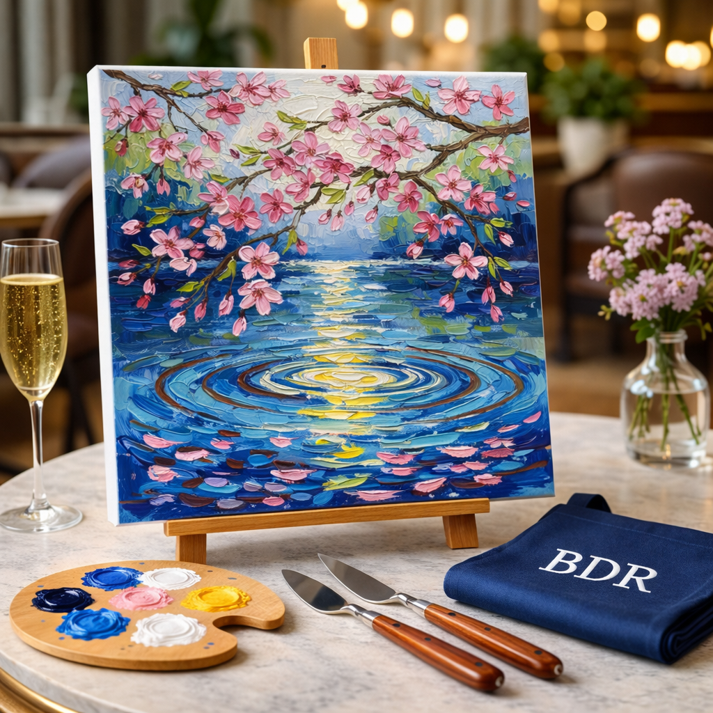 Spring Reflections Knife Painting Workshop, BKC 29 Mar