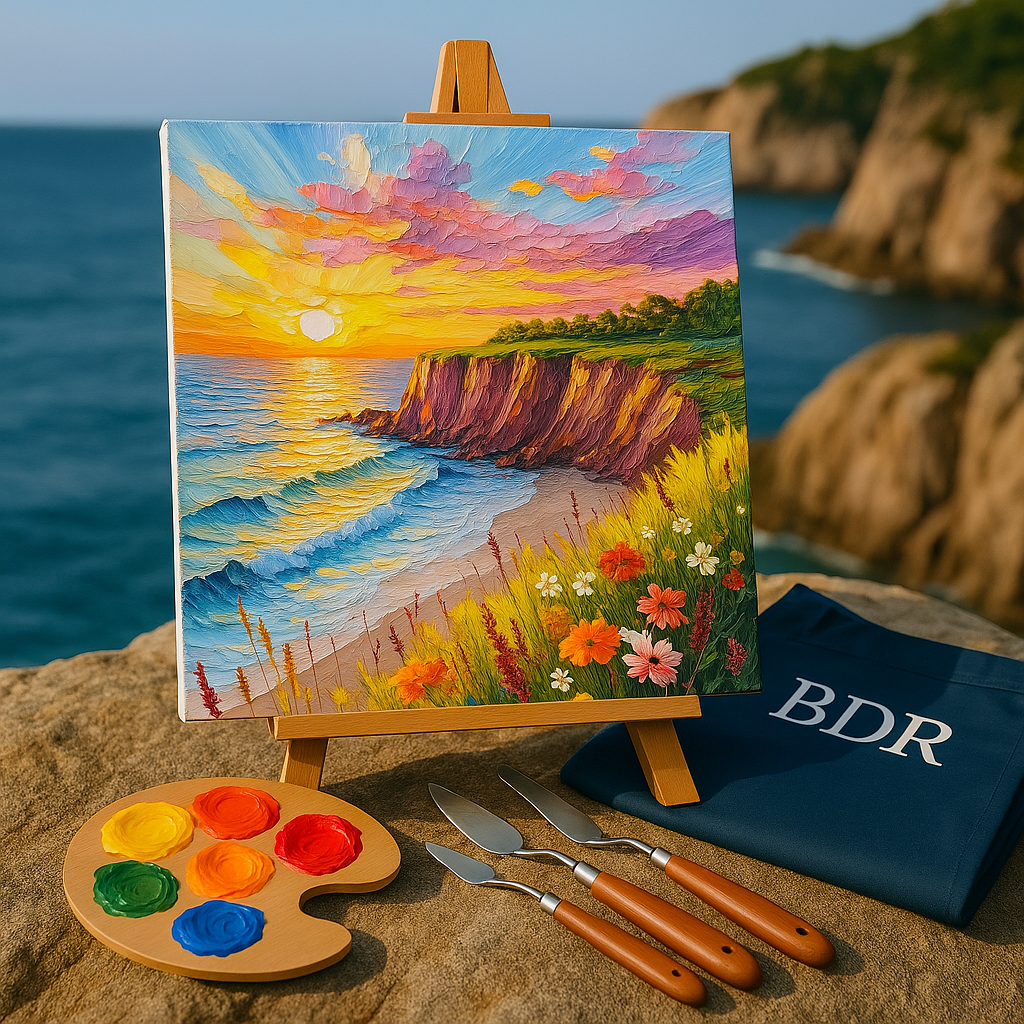 Golden Horizon Knife Painting Workshop, Kamala Mills 29 Nov