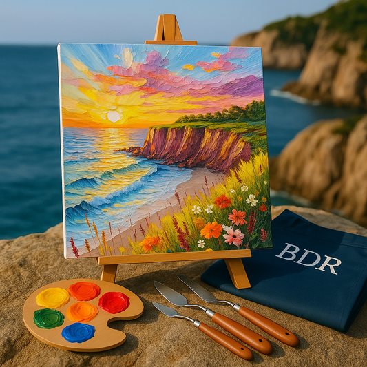 Golden Horizon Knife Painting Workshop, Kamala Mills 29 Nov