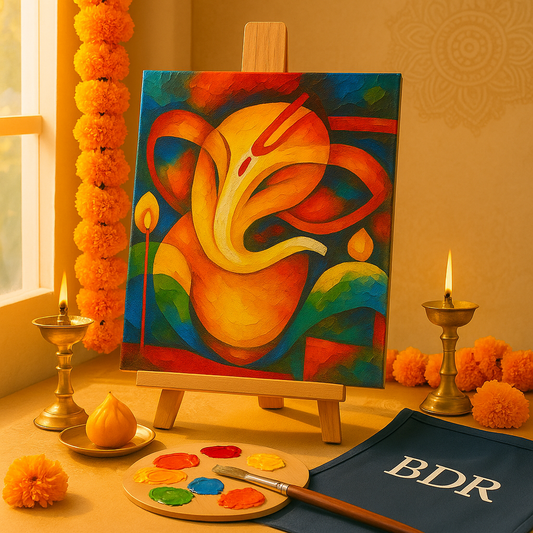 Abstract Ganesha Canvas Painting Workshop, Fort 30 Aug