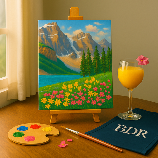 Moraine Lake Garden Canvas Painting Workshop, Kamala Mills 31 Aug