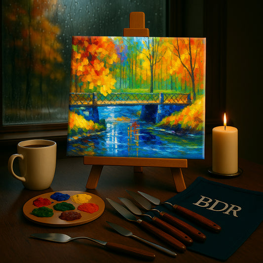 Rainstream Flow Knife Painting Workshop, Chembur 31 Aug