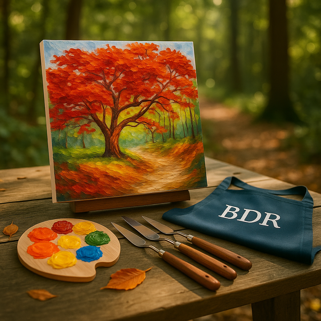Gulmohar Knife Painting Workshop, Colaba 31 May
