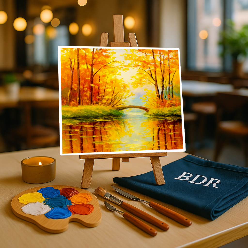 Golden Hues Knife Painting Workshop, Khar 4 Apr