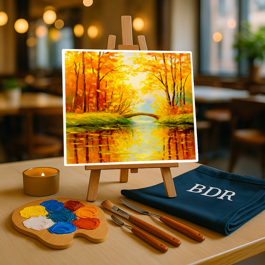 Golden Hues Knife Painting Workshop, Khar 4 Apr