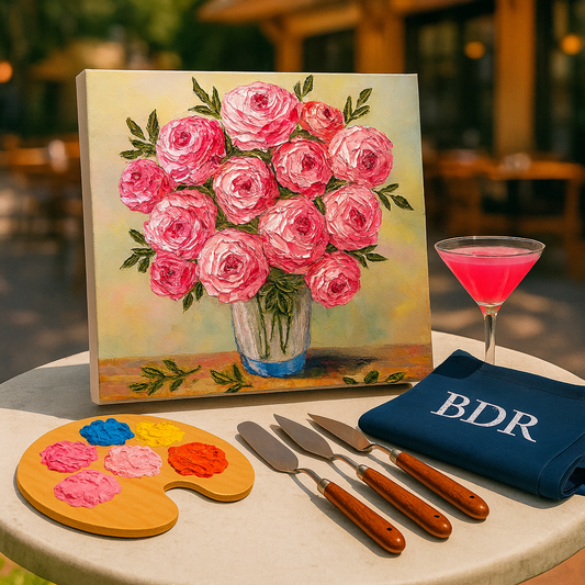 Abstract Roses Knife Painting Workshop, Andheri 7 Dec