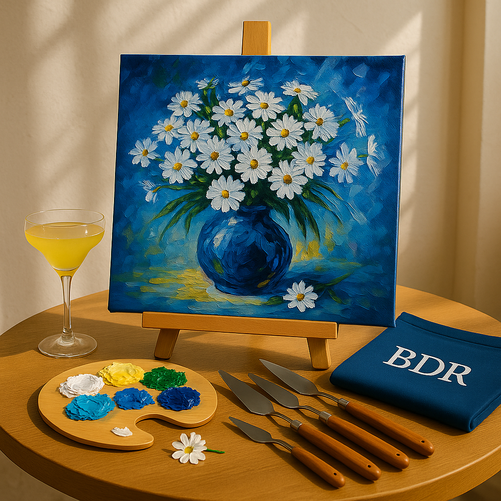 Spring Daises Knife Painting Workshop, BKC 8 Nov