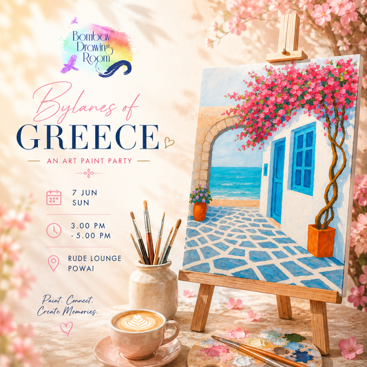 Bylanes of Greece Canvas Painting Workshop, Powai 7 June