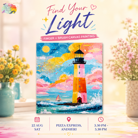 Find Your Light Finger + Brush Painting Workshop, Andheri 22 Aug