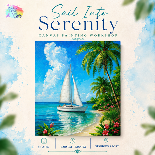 Sail Into Serenity Canvas Painting Workshop, Fort 15 Aug