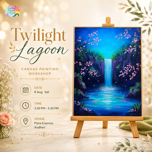 Twilight Lagoon Canvas Painting Workshop, Andheri 8 Aug