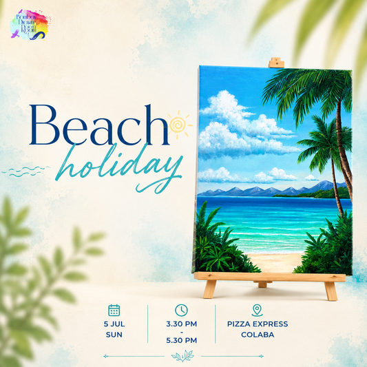 Beach Holiday Canvas Painting Workshop, Colaba 5 July