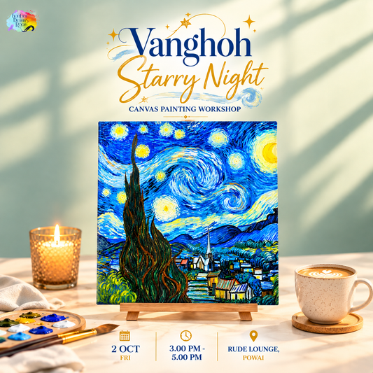Vangogh's Starry Night Canvas Painting Workshop, Powai 2 Oct Friday