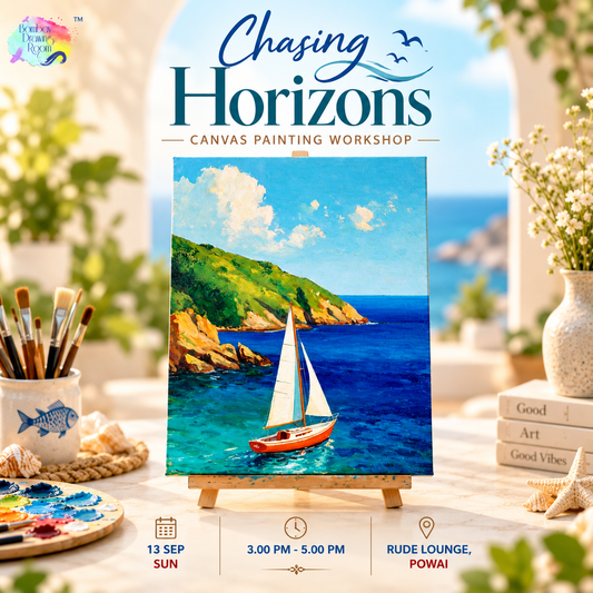 Chasing Horizons Canvas Painting Workshop, Powai 13 Sep