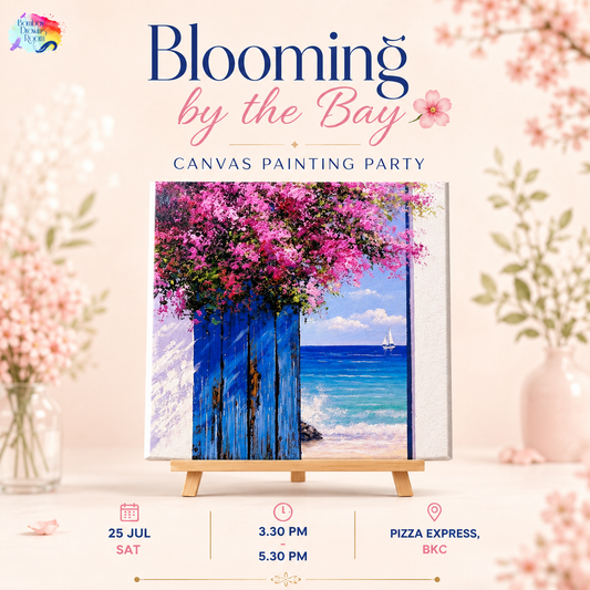 Blooming by the Bay Canvas Painting Workshop, BKC 25 July