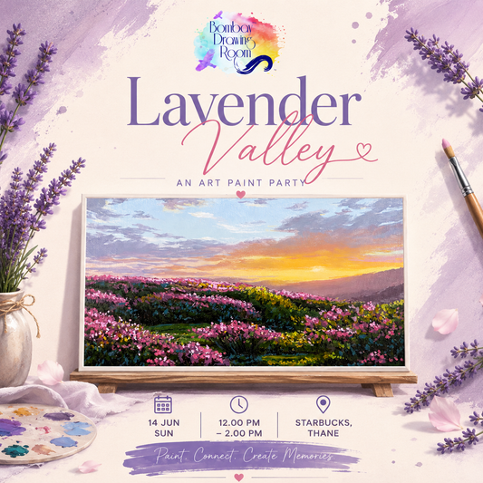 Lavender Valley Canvas Painting Workshop, Thane 14 June