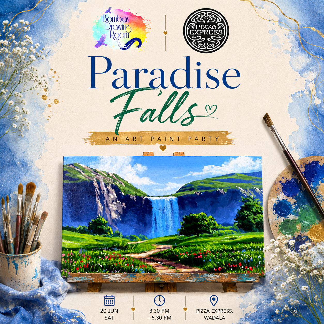 Paradise Falls Canvas Painting Workshop, Wadala 20 Apr