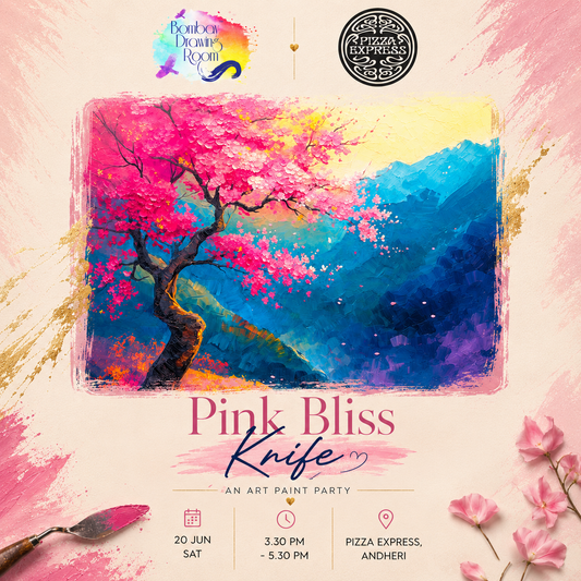 Pink Bliss Knife Painting Workshop, Andheri 20 June