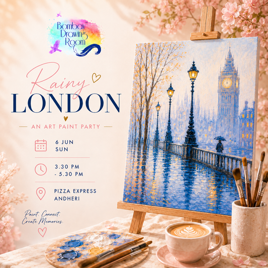 Rainy London Canvas Painting Workshop, Andheri 6 June
